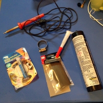 Soldering materials for a hydrophone cable